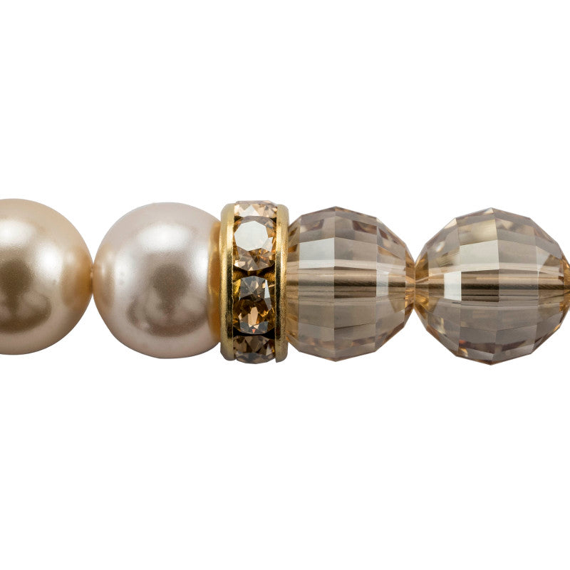 Swarovski Armband, Armband LIGHT GOLD aus original Swarovski® Kristallen mit Anhänger