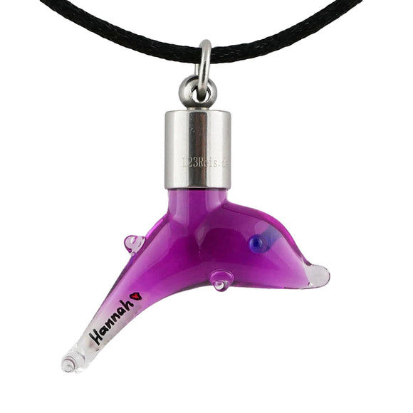 Kette mit Namen, Reiskornkette, Delfin, personalisiert