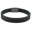 Lederarmband mit Gravur, Leder schwarz, Damen- und Herrenarmband-4