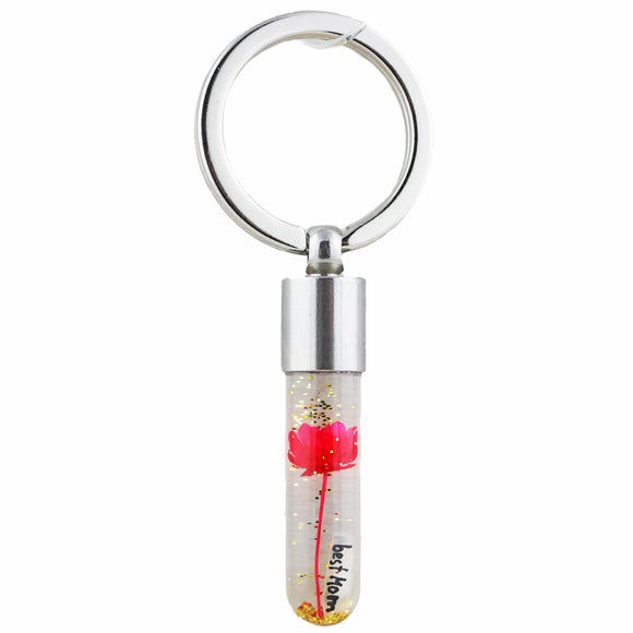 Schlüsselanhänger personalisiert, Reiskorn-Schlüsselanhänger, Edelstahl, Name oder Text