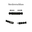 Armband silber-schwarz, Perlen Hämatit, Edelstahlverschluss, glänzend, Herren- und Damenarmband-4