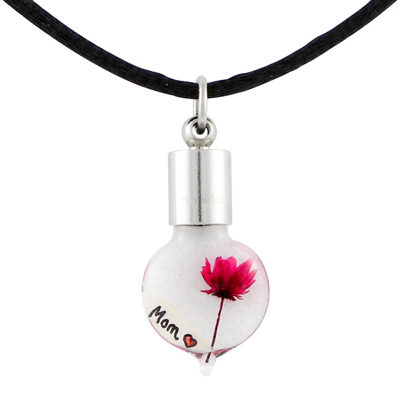 Kette mit Namen, Reiskornkette, Herz flach, personalisiert