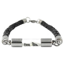 Armband mit Namen, Leder Schwarz, mit Personalisierung-4