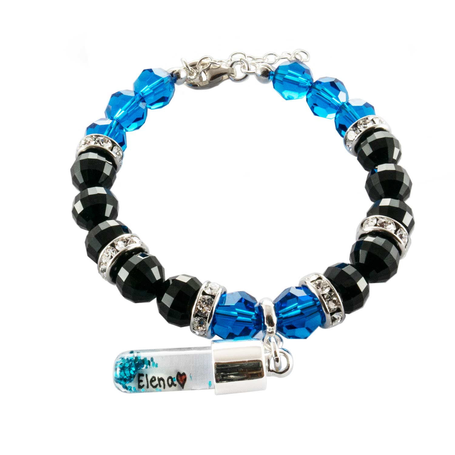 Swarovski Armband, BLUE LAGOON aus original Swarovski® Kristallen mit Anhänger