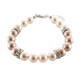 Swarovski Armband, CREME ROSE aus original Swarovski Elementen