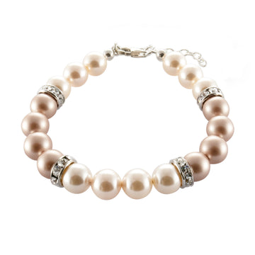 Swarovski Armband, CREME ROSE aus original Swarovski Elementen
