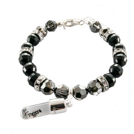 Swarovski Armband, BLACK DIAMOND aus original Swarovski® Kristallen mit Anhänger