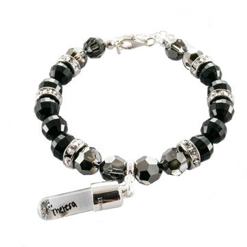 Swarovski Armband, BLACK DIAMOND aus original Swarovski® Kristallen mit Anhänger