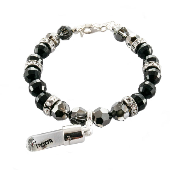 Swarovski Armband, BLACK DIAMOND aus original Swarovski® Kristallen mit Anhänger