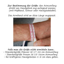 Lederarmband mit Gravur, Leder schwarz mit roten Perlen-5
