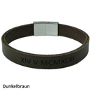 Lederarmband mit Gravur, verschiedene Leder leicht glänzend-2