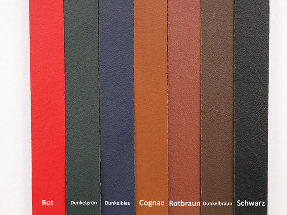 Lederarmband mit Gravur, verschiedene Leder leicht glänzend