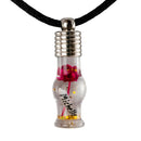 Kette mit Namen, Reiskornkette, Flaschenform, personalisiert-1