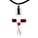 Kette mit Namen, Reiskornkette, Kreuz, personalisiert-1