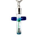 Kette mit Namen, Reiskornkette, Kreuz, personalisiert-3