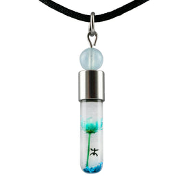 Kette mit Namen, Reiskornkette, mit Halbedelstein - Glücksstein, personalisiert