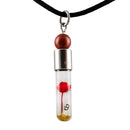 Kette mit Namen, Reiskornkette, mit Halbedelstein - Glücksstein, personalisiert-3