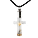 Kette mit Namen, Reiskornkette, Kreuz, personalisiert-4