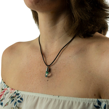 Kette mit Namen, Reiskornkette, Herz flach, personalisiert - 0