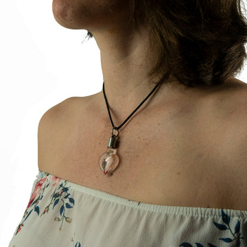 Kette mit Namen, Reiskornkette XL, Herzform, personalisiert - 0