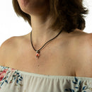 Kette mit Namen, Reiskornkette, Tropfenform, personalisiert-2