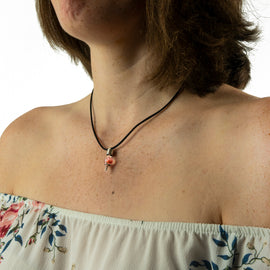 Kette mit Namen, Reiskornkette, Tropfenform, personalisiert - 0