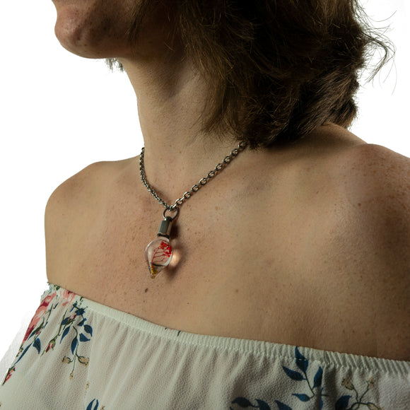 Kette mit Namen, Reiskornkette XL, Tropfen, personalisiert