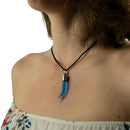 Kette mit Namen, Reiskornkette XL, Zahn, personalisiert-3