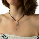 Kette mit Namen, Reiskornkette, Zylinder, personalisiert-2