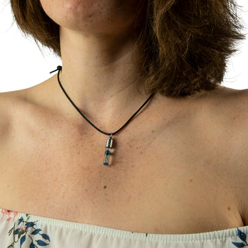 Kette mit Namen, Reiskornkette, Zylinder, personalisiert - 0