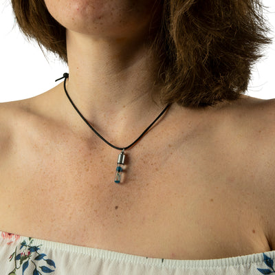 Kette mit Namen, Reiskornkette, Zylinder, personalisiert - 0