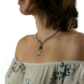 Kette mit Namen, Reiskornkette XL, Zylinder, personalisiert - 0