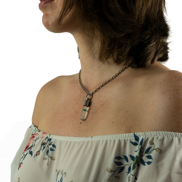 Kette mit Namen, Reiskornkette XL, Zylinder, personalisiert