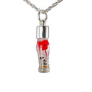 Kette mit Namen, Reiskornkette, Flaschenform, personalisiert-4