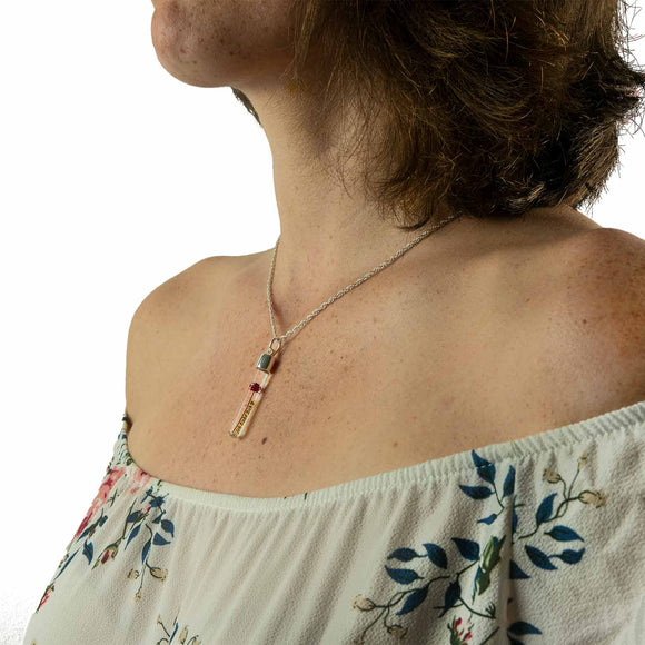 Kette mit Namen, Spaghettikette, längere Beschriftung möglich, personalisiert