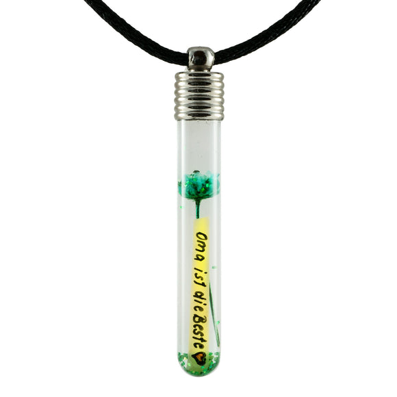 Kette mit Namen, Spaghettikette, längere Beschriftung möglich, personalisiert