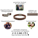 Lederarmband mit Gravur, Leder dunkelbraun, Damen und Herrenarmband-6