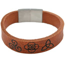 Lederarmband mit Gravur, Leder mit pull up Maserung in verschiedenen Farben, extrabreit-1