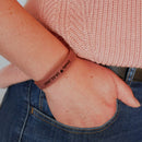 Lederarmband mit Gravur, Leder rot, Damenarmband-2