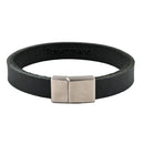 Lederarmband mit Gravur, Leder schwarz, Damen- und Herrenarmband-3