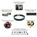 Lederarmband mit Gravur, Leder schwarz, Damen- und Herrenarmband-6