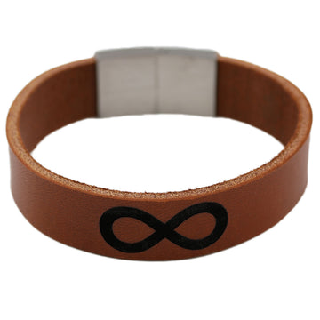 Lederarmband mit Gravur, breites Leder in verschiedenen Farben