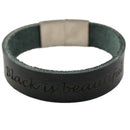 Lederarmband mit Gravur, breites Leder in verschiedenen Farben-4