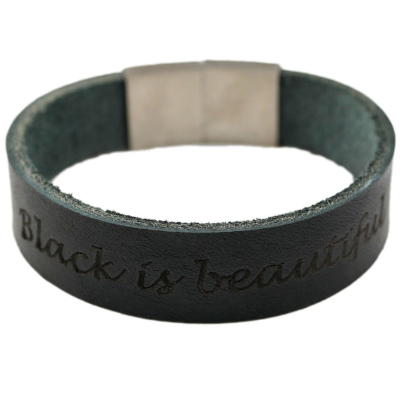 Lederarmband mit Gravur, breites Leder in verschiedenen Farben