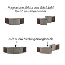 Lederarmband mit Gravur, Leder schwarz, Damen- und Herrenarmband-5