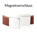 Lederarmband mit Gravur, Leder cognacfarben kombiniert-2