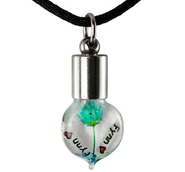 Kette mit Namen, Reiskornkette, Herz flach, personalisiert