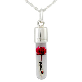 Kette mit Namen, Reiskornkette, Zylinder, personalisiert