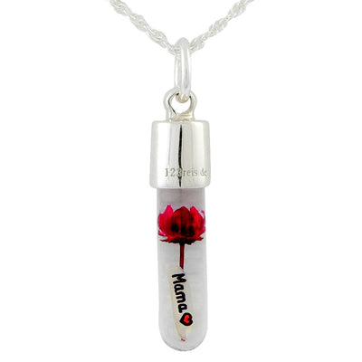 Kette mit Namen, Reiskornkette, Zylinder, personalisiert