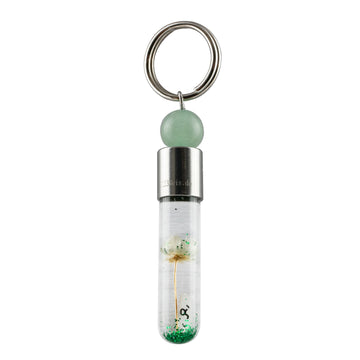 Sternzeichen Stier, 21. April - 20. Mai, Schlüsselanhänger mit Glücksstein Aventurin und Sternzeichensymbol